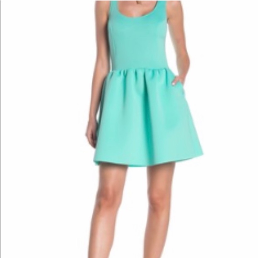 Sleeveless Fit & Flare Scuba Dress
